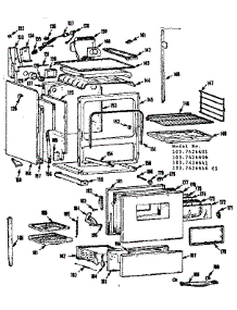 Body Section parts for Kenmore Range 103.7426641 (1037426641, 103 7426641) from AppliancePartsPros.com