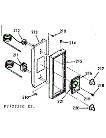 Upper Oven Control Panel parts for Kenmore Range 103.7727220 (1037727220, 103 7727220) from AppliancePartsPros.com