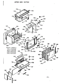 Upper Body Section parts for Kenmore Range 103.7727220 (1037727220, 103 7727220) from AppliancePartsPros.com