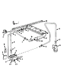 Burner Section parts for Kenmore Range 103.3246700 (1033246700, 103 3246700) from AppliancePartsPros.com