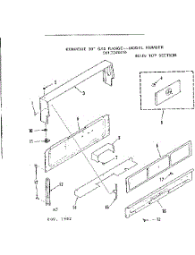 Main Top Section parts for Kenmore Range 911.7248410 (9117248410, 911 7248410) from AppliancePartsPros.com