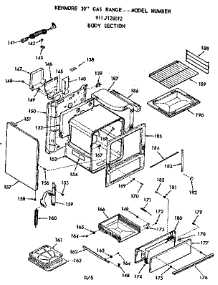 Body Section parts for Kenmore Range 911.7128012 (9117128012, 911 7128012) from AppliancePartsPros.com