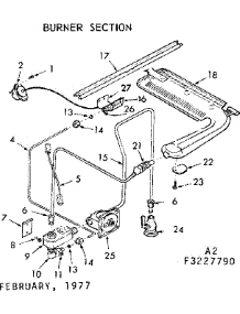 Burner Section parts for Kenmore Range 103.3227790 (1033227790, 103 3227790) from AppliancePartsPros.com