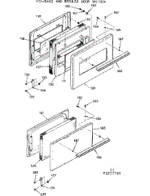 Visi-Bake And Broiler Door Section parts for Kenmore Range 103.3227790 (1033227790, 103 3227790) from AppliancePartsPros.com