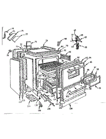Cabinet parts for Kenmore Range 103.727614 (103727614, 103 727614) from AppliancePartsPros.com