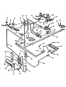 Burner Section parts for Kenmore Range 103.640511 (103640511, 103 640511) from AppliancePartsPros.com