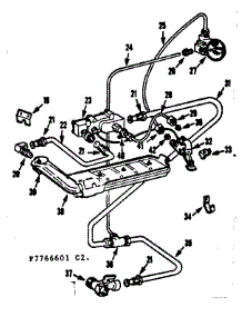 Eye Level Oven Burner parts for Kenmore Range 103.7766646 (1037766646, 103 7766646) from AppliancePartsPros.com