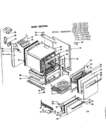 Body Section parts for Kenmore Range 119.7237610 (1197237610, 119 7237610) from AppliancePartsPros.com