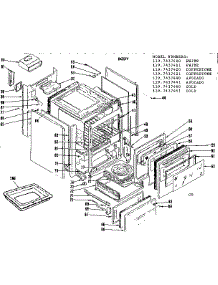 Body parts for Kenmore Range 119.7437421 (1197437421, 119 7437421) from AppliancePartsPros.com
