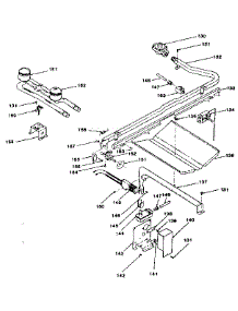 Oven And Top Burners parts for Kenmore Range 119.7038710 (1197038710, 119 7038710) from AppliancePartsPros.com