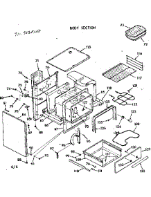 Body Section parts for Kenmore Range 911.9138110 (9119138110, 911 9138110) from AppliancePartsPros.com