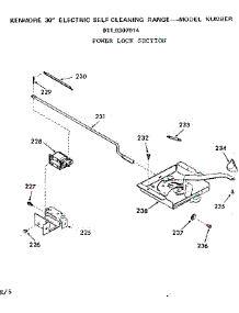 Power Lock Section parts for Kenmore Range 911.9307914 (9119307914, 911 9307914) from AppliancePartsPros.com