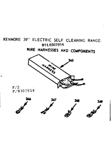 Wire Harnesses And Components parts for Kenmore Range 911.9307914 (9119307914, 911 9307914) from AppliancePartsPros.com