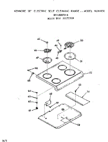 Main Top Section parts for Kenmore Range 911.9307914 (9119307914, 911 9307914) from AppliancePartsPros.com