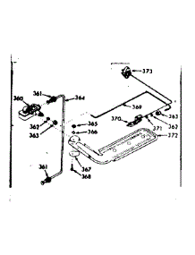 Upper Oven Burner Section parts for Kenmore Range 103.7727020 (1037727020, 103 7727020) from AppliancePartsPros.com