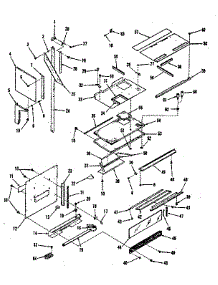 Upper Oven Pedestal Section parts for Kenmore Range 911.9808510 (9119808510, 911 9808510) from AppliancePartsPros.com
