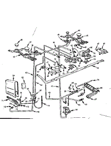 Burner Section parts for Kenmore Range 103.633610 (103633610, 103 633610) from AppliancePartsPros.com