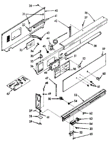 Main Top Section parts for Kenmore Range 103.7177042 (1037177042, 103 7177042) from AppliancePartsPros.com