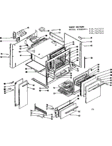 Body Section parts for Kenmore Range 119.7417613 (1197417613, 119 7417613) from AppliancePartsPros.com