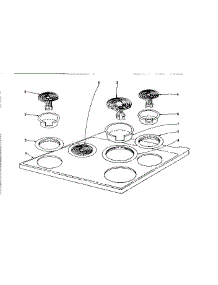 Cook Top Section parts for Kenmore Range 101.932621 (101932621, 101 932621) from AppliancePartsPros.com