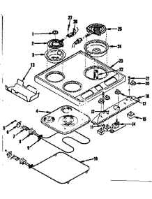 Main Top And Oven Units parts for Kenmore Range 119.9017210 (1199017210, 119 9017210) from AppliancePartsPros.com