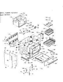 Body Section parts for Kenmore Range 103.9347610 (1039347610, 103 9347610) from AppliancePartsPros.com