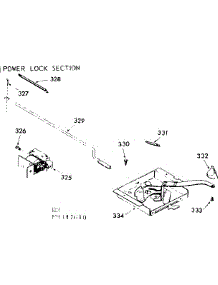 Power Lock Section parts for Kenmore Range 103.9347610 (1039347610, 103 9347610) from AppliancePartsPros.com