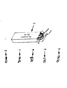 Wire Harnesses And Components parts for Kenmore Range 103.9706800 (1039706800, 103 9706800) from AppliancePartsPros.com