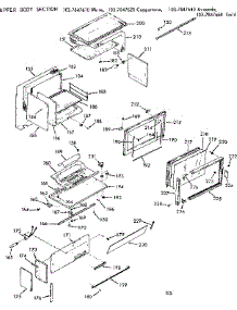 Upper Body Section parts for Kenmore Range 103.7847620 (1037847620, 103 7847620) from AppliancePartsPros.com