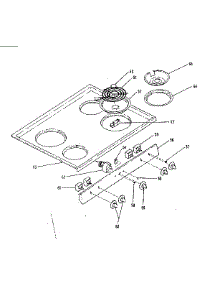 Cooktop parts for Kenmore Range 119.9738510 (1199738510, 119 9738510) from AppliancePartsPros.com