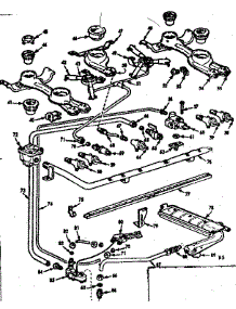 Burner Section parts for Kenmore Range 103.7606324 (1037606324, 103 7606324) from AppliancePartsPros.com