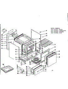 Body Section parts for Kenmore Range 119.7217411 (1197217411, 119 7217411) from AppliancePartsPros.com