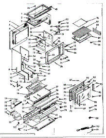 Upper Body Section parts for Kenmore Range 103.7777061 (1037777061, 103 7777061) from AppliancePartsPros.com