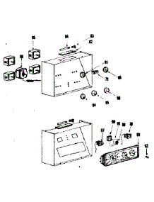 Control Panel Section parts for Kenmore Range 143.6606801 (1436606801, 143 6606801) from AppliancePartsPros.com