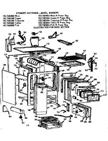 Body Section parts for Kenmore Range 103.7685800 (1037685800, 103 7685800) from AppliancePartsPros.com
