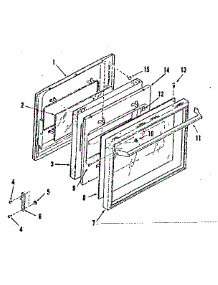 Full Glass Oven Door parts for Kenmore Range 278.4228491 (2784228491, 278 4228491) from AppliancePartsPros.com