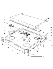Cook Top Section parts for Kenmore Range 101.9126441 (1019126441, 101 9126441) from AppliancePartsPros.com