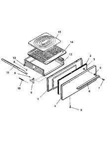 Broiler Section parts for Kenmore Range 119.7058813 (1197058813, 119 7058813) from AppliancePartsPros.com