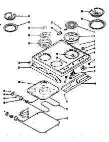 Main Top And Oven Units parts for Kenmore Range 119.9027311 (1199027311, 119 9027311) from AppliancePartsPros.com