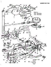 Burner Section parts for Kenmore Range 103.7844000 (1037844000, 103 7844000) from AppliancePartsPros.com