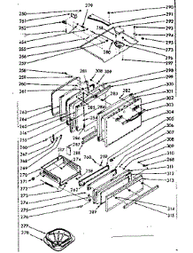 Oven & Broiler Doors & Locking System parts for Kenmore Range 103.7377022 (1037377022, 103 7377022) from AppliancePartsPros.com