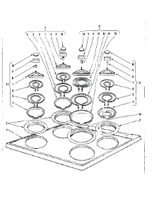 Cook Top Section parts for Kenmore Range 101.933600 (101933600, 101 933600) from AppliancePartsPros.com