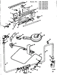 Control Panel And Burner Section parts for Kenmore Range 103.3053410 (1033053410, 103 3053410) from AppliancePartsPros.com
