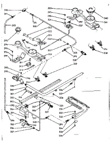 Lower Burner Section parts for Kenmore Range 103.7707061 (1037707061, 103 7707061) from AppliancePartsPros.com