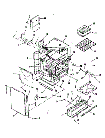 Oven Body Section parts for Kenmore Range 911.3658611 (9113658611, 911 3658611) from AppliancePartsPros.com