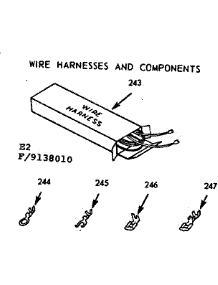 Wire Harnesses And Components parts for Kenmore Range 911.9138010 (9119138010, 911 9138010) from AppliancePartsPros.com