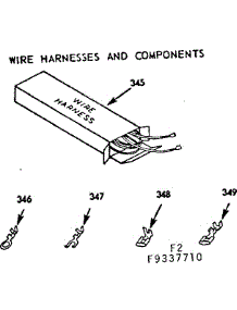 Wire Harness And Components parts for Kenmore Range 103.9337710 (1039337710, 103 9337710) from AppliancePartsPros.com