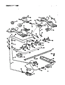 Burner Section parts for Kenmore Range 103.7366641 (1037366641, 103 7366641) from AppliancePartsPros.com