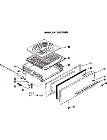 Broiler Section parts for Kenmore Range 119.7038210 (1197038210, 119 7038210) from AppliancePartsPros.com