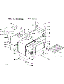 Body Section parts for Kenmore Range 119.7038210 (1197038210, 119 7038210) from AppliancePartsPros.com